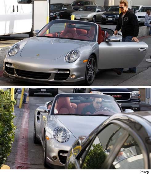 Arnold Schwarzenegger Gets Caught Parking Porsche Illegally in a Santa Monica, California no parking zone